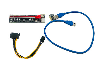 #ad #ad PCI E 1x to PCI E 16x PCI Express adapter riser 164 PIN VER. 103A 2 High Power $14.00