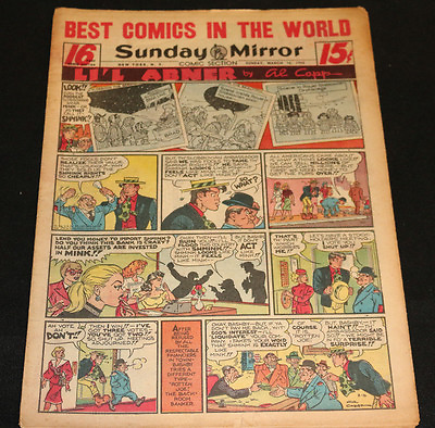 #ad 1952 Sunday Mirror Weekly Comic Section March 16th FN Superman at Opera $19.96