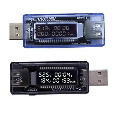 #ad USB Voltmeter Battery Capacity Currentamp;Voltage Detector Meter LCD Display Tester EUR 2.97