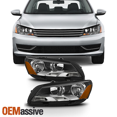 #ad Fit 2012 2015 VW Volkswagen Passat Headlights Lamp Pair Lights LeftRight 12 15 $164.86