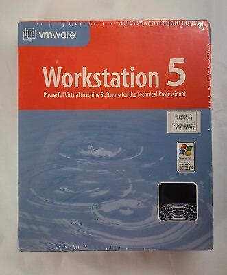 VMWARE Workstation 5 Version 5.5 for Windows Powerful Virtual Machine for XP $97.50