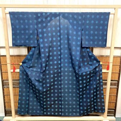 #ad Japanese 778 Summer Kimono Gauze Cute Dot Pattern Pure Silk $169.64