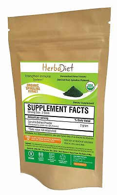 #ad 1 lb Organic SPIRULINA Powder Green Superfood Chlorophyll Non GMO Non Irradiated $36.32