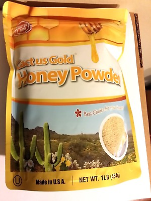 #ad Cactus Gold HONEY POWDER 16 OZ 1 LB EXP: JULY 2023 Resealable Package $5.85
