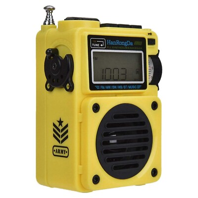 #ad Desert HRD 701 Portable Full Band Radio LED Digital Display Radio Bluetooth $44.99