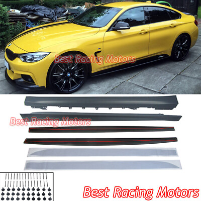 #ad For 2015 2020 BMW F36 4 Series Gran Coupe M Performance Style Side Skirts PP $299.99