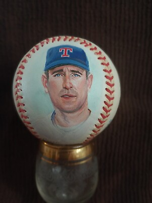 #ad Nolan Ryan Baseball Portrait Original Rare by World Famous Sport Artist $1100.00