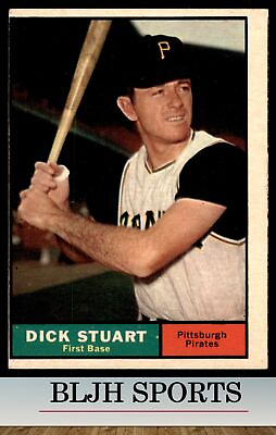 #ad 1961 Topps #126 Dick Stuart Pittsburgh Pirates see pics $4.99