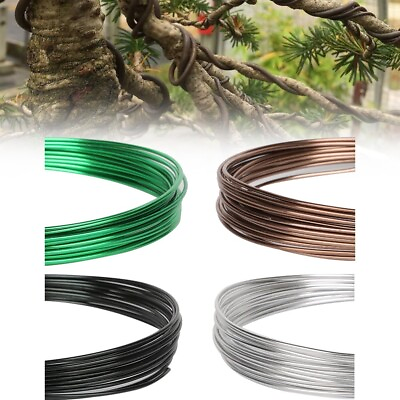 #ad Anodized Line Bonsai Wires Craft Styling Dark Green Color Aluminum Black $10.96