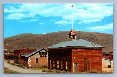 #ad Postcard Vtg Colorado The Bodie School House Mining Town Gold Rush $5.00