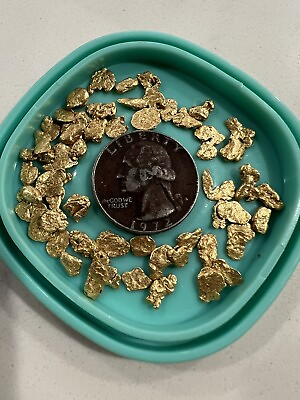 #ad 7.8 Grams Alaska Natural Gold Nuggets Quarter Troy Ounce $749.88