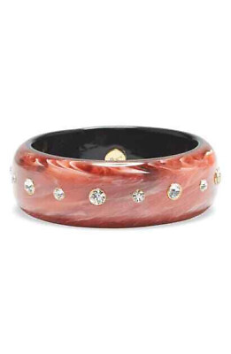 #ad Vince Camuto Crystal Resin Bangle Bracelet One Size Red $17.98