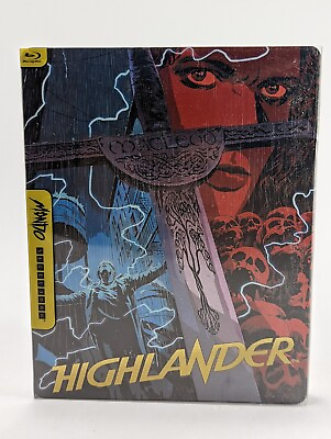 #ad Highlander Limited Edition Mondo Steelbook Blu Ray Disc OOP RARE 🗡️ $19.95