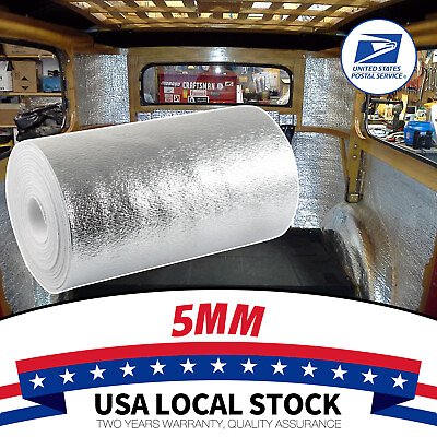 #ad 60quot;x40quot; 197MiL Reflective Foam Insulation Heat Thermal Shield Radiant Barrier $13.88