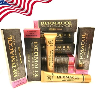 #ad Dermacol Make up Cover Legendary High Covering Foundation Makeup 14 Colours $15.99
