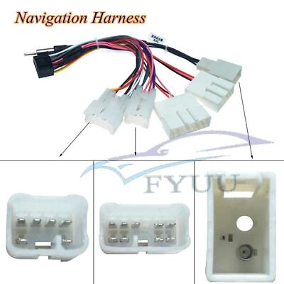 #ad 16 PIN Wiring Harness Adapter Android Power Cable Harness for Toyota Car Stereo $10.01