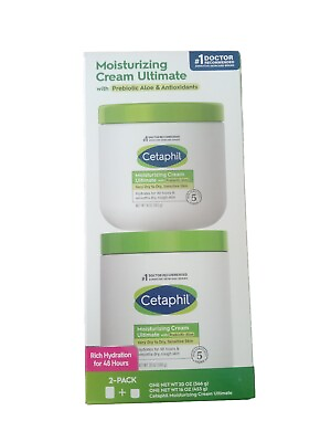 #ad CETAPHIL MOISTURIZING CREAM For Very Dry Sensitive Skin Pack of 2 20oz amp; 16oz $25.99