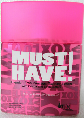 #ad MUST HAVE BLEMISH FREE BRONZER TANNING BED LOTION BY DEVOTED CREATIONS RARE $33.95