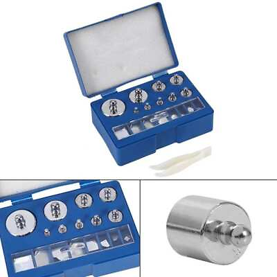 #ad 17Pcs 10mg 100g Grams Precision Calibration Weight Set Test Jewelry Scale Tool $28.55
