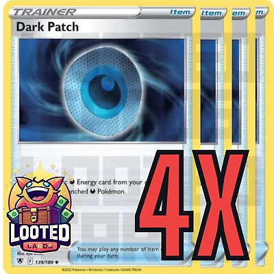 #ad 4x Dark Patch 139 189 x4 Astral Radiance Pokemon TCG Playset NM $2.47