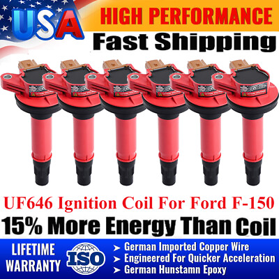 #ad 6 Pack Ignition Coils For Ford F 150 Explorer Lincoln Ecoboost 3.5L UF646 DG549 $78.49