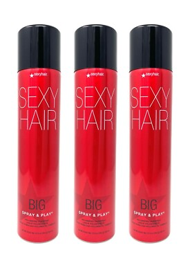 #ad Sexy Hair Big Spray and Play Volumizing Hairspray 10oz Pack of 3 $42.28