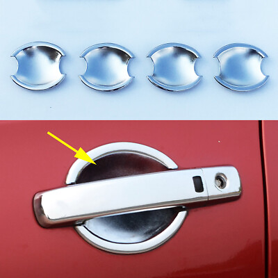 #ad Chrome Side Door Handle Bowl Molding Cover For Nissan Qashqai J10 2007 2013 Trim $24.10