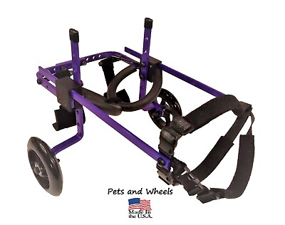 #ad Pets and Wheels Dog Wheelchair For XS S Size Dog Color Purple 12 25 Lbs $179.99