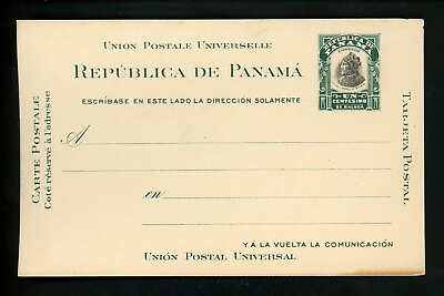 #ad Postal Stationery Hamp;G #9 Panama postal card 1906 Vintage $22.99