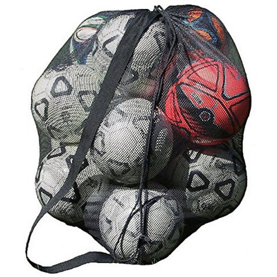 #ad Net Bag Soccer Mesh Football Carrying Diving Gear Drawstring Equipment $16.53