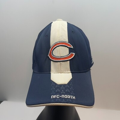 #ad Reebok Chicago Bears Cap NFL Equipment Hat NFC North Blue White One Size EUC $13.49
