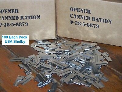 #ad 100 P38 Can Opener Shelby Co US Army Military USMC Mess Kit Ration Camp Hiking $49.90