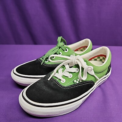 #ad Vans Mens size 6 Green Black Duracap Popcush Skateboarding Shoes classic low $34.00