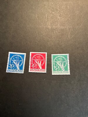 #ad Stamps German Occupation Berlin Scott #9nB1 3 used $250.00