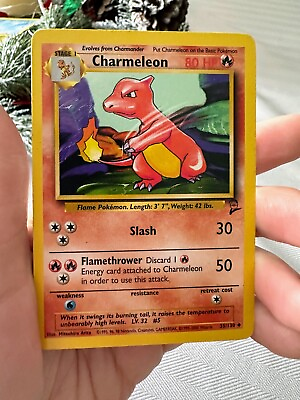 #ad Charmeleon 35 130 Base Set 2 Pokemon Card Near Mint $2.00