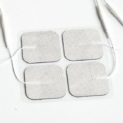 #ad 20 Replacement Electrode Tens Units ELECTRODE PADS 2 x 2 Inch White Cloth $7.88