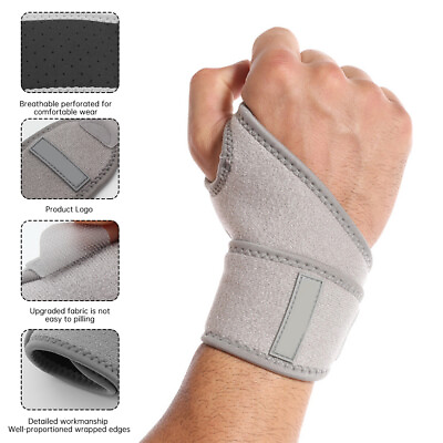 #ad Wrist Brace Sports Band Wrap Adjustable Support Gym Strap Carpal Tunnel Bandage $7.77