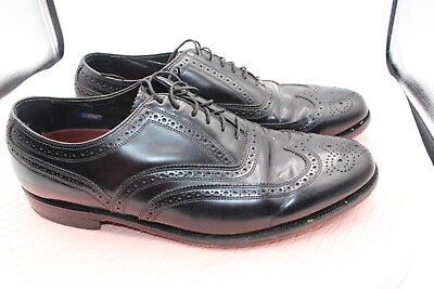#ad Florsheim Mens Lexington 20381 Black Lace Up Wingtip Oxford Dress Shoe SZ 11 EEE $21.25