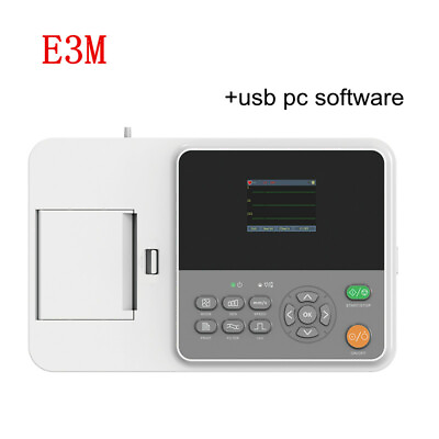 #ad CONTEC E3M Portable Electrocardiograph 12 lead ECG with PC Software $459.00