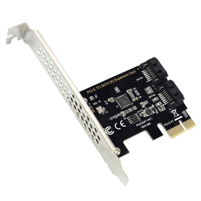 #ad PCI E 2.0 x1 to SATA III 6GB s Internal Converter PCI Express Controller Card $9.90
