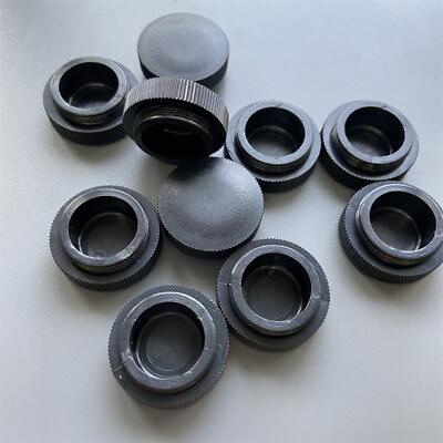 #ad 10pcs RMS CCD Camera Lens Dust Cover for Microscope Objective Lens $9.49