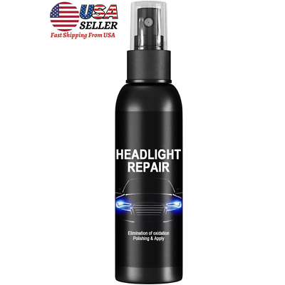 #ad 1pc 50ml Car Headlight Lens Restoration Repair Fluid Polishing Cleaner Spray $6.55