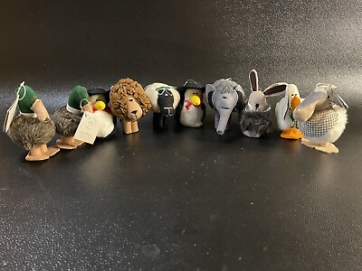 #ad Vintage Soft Ball Creatures Plush Character Lot Of 10 With Tags Richard Chadwick $125.00