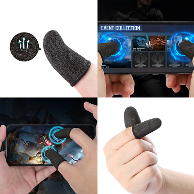 #ad US 5 10 Paris Gaming phones Finger Sleeves Breathable Anti Sweat Ultra Sensitive $7.19