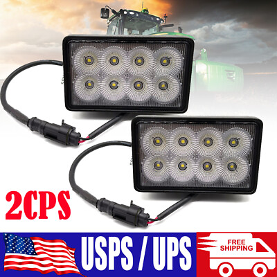 #ad 2pcs 40W LED Work Lights Headlights for John Deere Case New Holland 222004A2 $81.00
