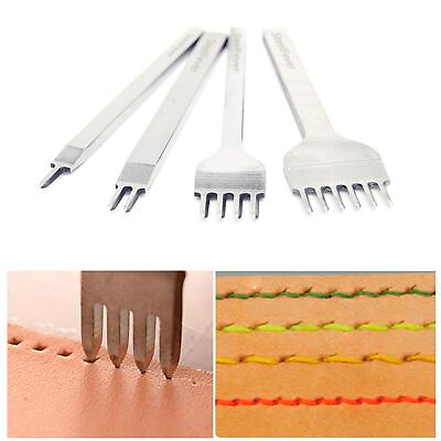 #ad Leather Craft Tool Hole Punches 1246 Prong Lacing Stitching Punch Craft K... $12.19