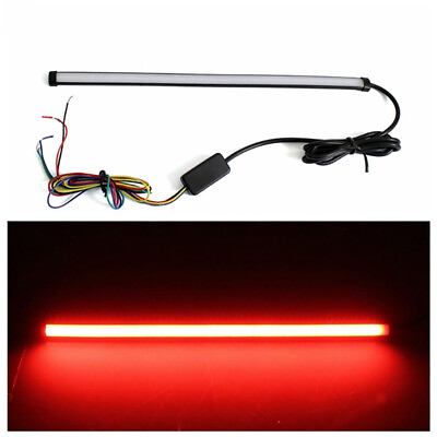 #ad #ad Motorcycle LED Strip Sequential Universal Turn Signals Brake Stop Tail Light US $15.87