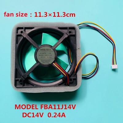 #ad for Panasonic refrigerator cooling fan FBA11J14V DC14V 0.24A 11.3cm 4 wire fan $21.50