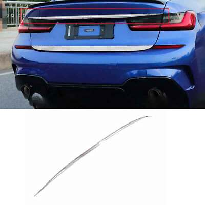 #ad Trim Tail Door Trunk Lid Strip Fit For BMW 3 Series G20 Silver Steel 2019 2022 $154.18
