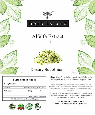 #ad Alfalfa Extract 10:1 Powder 20% Saponins Pure amp; High Quality Extract Free Ship $55.00